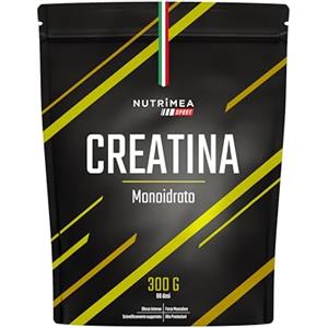 Laboratoires Nutrimea Creatina Monoidrata Pura 300 g | 88 Porzioni di 3400 mg (3 Mesi) | Nutrimea