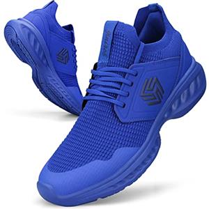 Giniros Sneakers Uomo Leggere Scarpe Comode Running Ginnastica 44 Blu