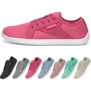SAGUARO Scarpe Barefoot Uomo Donna Knit Scarpe Minimaliste Antiscivolo Casual Scarpette a Piedi Nudi Traspiranti Calzature da Palestra per Camminata Corsa Trail, Luck Ⅰ, Grigio, 38 EU