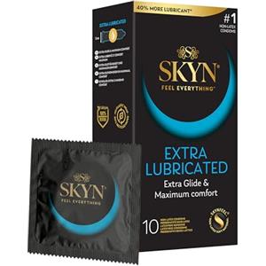 SKYN Elite Extra Lub - Preservativi Senza Lattice in Poliisoprene - Ultra Sottili e Extra Lubrificati, 10 Pezzi