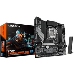 GIGABYTE B760M GAMING X WIFI6E GEN5 Scheda Madre - Supporta processori Intel Core di 14a generazione, VRM a 8+1+1 fasi, fino a 5600 MHz DDR5, 2 x M.2 PCIe 4.0, Wi-Fi 6E, LAN 2.5 GbE, USB 3.2 Gen 1