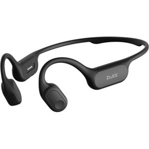 D-JIX Triton 600 - Auricolari Bluetooth 6.0 e MP3 32 GB | Impermeabile IP68 | Autonomia 15h | Ricarica Rapida | Microfono Integrato | Ideale Sport & Lavoro (Black)