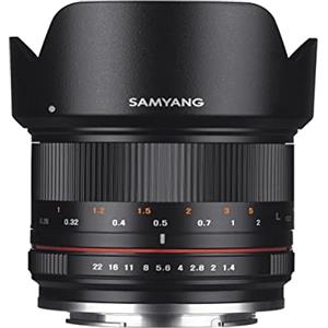 Samyang Obiettivo 21/1,4 APS-C Sony E messa a fuoco manuale, obiettivo fotografico, grandangolare, nero