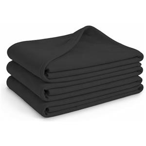Glart G3A set 3 coperte pile Oeko-Tex 130x160 cm 200 g/m² antracite