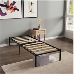 Dreamzie - Rete Letto Singolo 90x200 cm a Doghe in Legno Con Telaio in Acciaio - Struttura in Ferro Rinforzata con Altezza di 41 cm