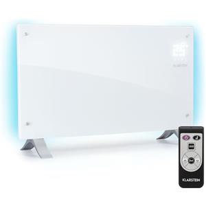 Klarstein Stufa Elettrica Basso Consumo, Stufa Elettrica 2000W, Termoconvettore Elettrico a Parete con Termostato, Termosifone Elettrico Basso Consumo, Calorifero Riscaldamento Portatile