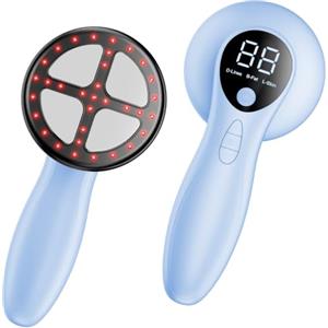 Oranmagic Massaggiatore Anticellulite Professionale, Efficacia Clinicamente Testata, Massaggiatore Anticellulite Elettrico Senza Fili per Pancia, Vita, Braccia, Gambe, Glutei (Blu)