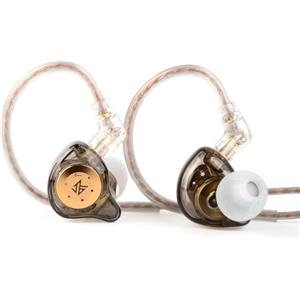 Yinyoo KZ EDX PRO Cuffie In-Ear Cablate con Microfono HD, Auricolari In-Ear in Resina e Metallo con Bassi Profondi Cuffie HIFI Driver Dinamico 1DD 10 mm Cavo OFC 2 pin 0,75 mm (nero, con microfono)