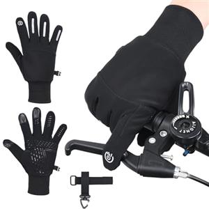 OTraki Guanti Da Caldi Sportivi Con Touch Screen Per Uomo E Donna, Impermeabili Guanti Moto Bici Guanti Ciclismo Invernali, Antivento Sottoguanti Termici Per Ciclismo, Running, Sci