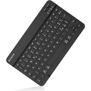 FINTIE 10" Wireless Bluetooth Tastiera per iOS (iPad 10.2, iPad Pro, iPad Air) e Android (Samsung Galaxy Tab S6 Lite, A7, Tab E, S5e, Tab A/Lenovo/Huawei Tablet), Layout Italiano, Nero
