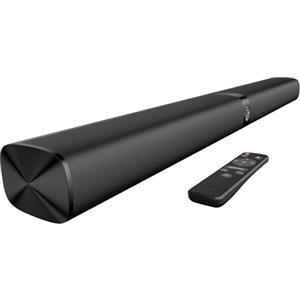 GarageRock Sound Bar per TV, Soundbar TV 2 in 1 divisibile con regolazione automatica del volume, altoparlanti TV stereo con 3 modalità EQ, Bluetooth 5.3, ARC/Opt/AUX, Soundbar per TV/proiettori, 1pcs