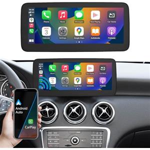 Ninetom Autoradio touchscreen da 10,25 pollici per Mercedes Benz Classe A GLA CLA W176 C117 X117 X156 2016-2018 con NTG 5.0/5.1/5.2, supporta Apple Carplay/Android Auto/Mirrorlink