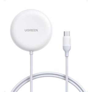 UGREEN Zapix Qi2 25W Certificato Caricatore Wireless iPhone MagSafe Compatibile con iPhone 17 16 15 14 13 12 Air Plus Pro Max, Caricatore Magnetico Carica Rapida con Cavo Lungo 1.5M(Bianco)