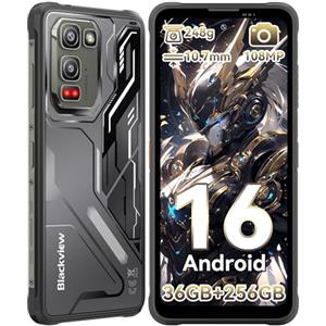 Blackview Fort 5 Rugged Smartphone, 108MP+50MP+13MP Telefono Indistruttibile Android 16, 10.7mm&248g Ultra-thin, 6.78'' 120Hz, 36GB+256GB/2TB TF Cellulare Impermeabile, MTK G100/IP69K/NFC/700 Nit