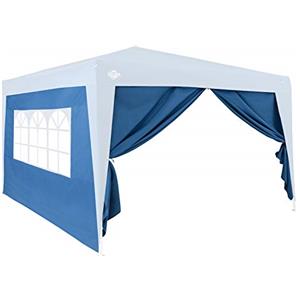 Deuba 2x Pareti Laterali per Gazebo 3x2m per Parete Idrorepellente con Finestra laterale Cerniera Cinghie di Fissaggio