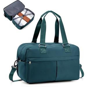 SEAFEW Borsone da Viaggio,Bagaglio a Mano 40x30x20 Ryanair Borsa da Viaggio Espandibile,Borsa da Cabina Ryanair Borsa Sportiva Borsone da Palestra Borsa da Weekend,N4-Blu pavone