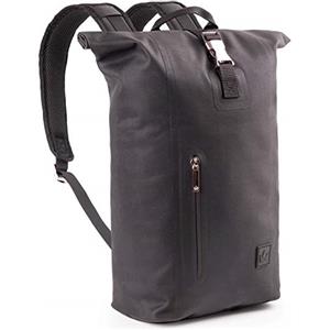 THE FRIENDLY SWEDE - Zaino per Laptop da 13 Pollici con Rolltop - TPU Impermeabile - Zaino Minimalista, Urbano e Sottile, Ideale per la Scuola, l'Università o Il Lavoro - Berthåga (Nero)