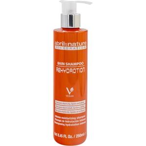 abril et nature - Rehydration - Shampoo Massima Idratazione per Capelli Secchi - Recupera i Lipidi Naturali - Ripristina Elasticità e Aspetto Sano - Trattamento Professionale di Parrucchieria - 250 ml