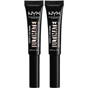 NYX Professional Makeup Primer Occhi Ultimate Shadow & Liner Tonalità 01 Light Prolunga Durata Ombretti e Eyeliner Lunga Tenuta Formula Vegana Cremosa con vitamina E - 2 Primer Occhi da 8ml