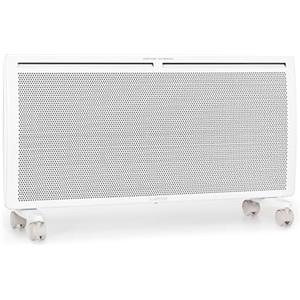 Klarstein Stufa Elettrica Basso Consumo, Stufa Elettrica 2000W, Termoconvettore Elettrico a Parete con Termostato, Termosifone Elettrico Basso Consumo, Calorifero Riscaldamento Portatile