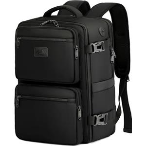 LYNXCHER Zaino Ryanair 40x30x20 Bagaglio a Mano 24L, Zaino da Viaggio per EasyJet Wizz Air Eurowings, Con Scomparto per Laptop 15,6 Pollici, Under Seat Approvato, Nero
