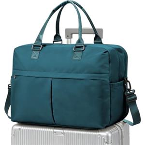 WEPLAN Borsone da Viaggio Donna Bagaglio a Mano 40x30x20 Ryanair Wizzair Borsa da Viaggio Donna Uomo Borsone Palestra con Spazio Espandibile Travel Bag Borsa Sportiva Weekend,D04-Blu Pavone