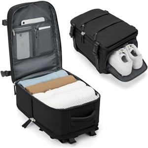 BJLFS Borse da Cabina per Ryanair 40x30x20 Bagaglio a Mano 40x20x25 Zaino da Viaggio Impermeabile Donna Zaino Easyjet 45x36x20 Zaini Wizzair con Porta Scarpe Borsa per Computer da Lavoro