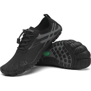 SAGUARO Scarpe da Scoglio Uomo Scarpette da Scoglio Donna Scarpe Mare Antiscivolo Scarpette Mare Scarpe Acqua Asciugatura Rapida Scarpe per Spiaggia Immersione Surf Nero Inquietante Gr.43 EU