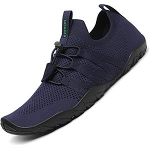 SAGUARO Scarpe da Scoglio Donna Uomo Scarpette da Mare Bagno Spiaggia Surf Yoga Water Shoes per Nuoto Piscina Spiaggia Canottaggio Vela Aqua Fiume Mare, Blu Navy, 41 EU