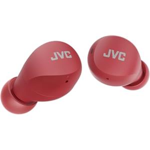 JVC, Cuffie Bluetooth HA-Z66T, Bluetooth 5.1, Resistenti agli Schizzi IPX4, Dimensioni Ridotte, Cuffie Wireless con Batteria Fino a 23 ore, Accensione/Spegnimento Automatico, Red