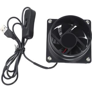 KiraKira Aspiratore di fumo USB con condotto flessibile per riparazioni fai da te, 3500 giri/min, purificatore d'aria desktop (solo ventola)