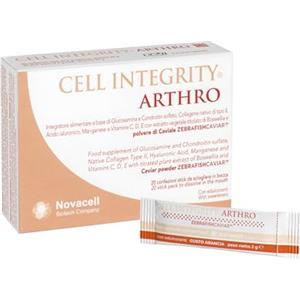 NOVACELL BIOTECH - Cell Integrity Arthro con Glucosamina, Condroitina, Collagene II, Acido Ialuronico - Supporto Articolare e Osseo - 20 Sticks