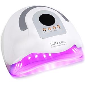 Dreamhigh Lampada UV per unghie in gel, 380 W, lampada UV LED per unghie con sensore automatico, unghie per manicure e pedicure, lampada UV con 4 timer, asciuga unghie professionale per tutti gli