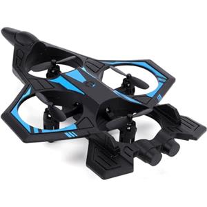 SUNGOOYUE Drone Aereo Telecomandato per Aereo RC per Bambini Principianti con 360 Lanci Mantenimento Dell'altitudine 3 velocità Un Tasto di Decollo Luci a LED 2.4GHz 6CH Schiuma EVA (BLUE)