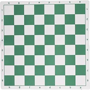 DriKou Tappetino per scacchi da torneo, scacchiera in pelle PU Scacchiera da viaggio portatile antiscivolo leggera Tutte le specifiche corrispondenti Accessori per scacchi perfetti per (Small Size)