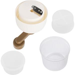 MuchLuckystar Tritaghiaccio, macchina rasata, portatile, con vassoio per granite, bevande, cocktail, creatore di coni di neve, rasoio a manovella da cucina (tritaghiaccio+vassoio per ghiaccio)