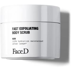 FaceD Face D - Fast Exfoliating Body Scrub, 250 g, Esfoliante Corpo Bifasico con Sali Marini, Trattamento Drenante Nutriente
