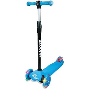 Teorema Giocattoli, Monopattino 3 Ruote Bambino con Ruote Luminose, Altezza Regolabile fino a 80 cm, Monopattino Bambina/Bambino 3 Anni, Telaio in Alluminio, Cuscinetti ABEC-7, Fino a 50 kg
