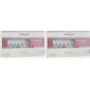 Vitalcare | Swiss - Trattamento Anticaduta Donna, Energizzante, Ristrutturante, con Complesso di Molecole Follicusan, 10 Fiale Anticaduta Capelli Donna da 6 ml, con Pratico Dosatore (Confezione da 2)