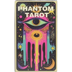 Generic Dark Phantom Tarot Deck - Carte dei Tarocchi di ispirazione | Set completo di 78 carte con manuale di istruzioni, finitura, illustrazioni artistiche per divinazione e uso quotidiano dei