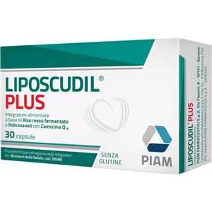PIAM FARMACEUTICI SpA LIPOSCUDIL PLUS 30 CAPSULE SENZA GLUTINE NATURALMENTE PRIVO DI LATTOSIO