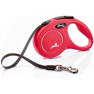 FLEXI Guinzaglio New Classic Fettuccia S 5 m rosso