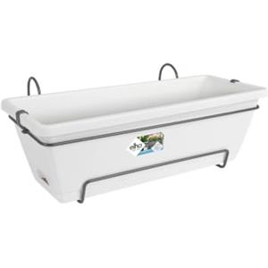 Elho Barcelona Allin 1 50cm Fioriera da Balcone - White