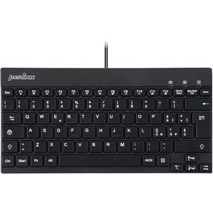 Perixx PERIBOARD-426 Mini tastiera USB cablata - Layout italiano QWERTY - Nero