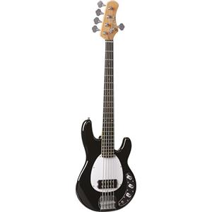 EKO GUITARS - MM305 Basso Elettrico 5 Corde Corpo in Pioppo, Manico in Acero Americano e Tastiera 21 tasti, Finitura Lucida, Pickup humbucker 2 Volumi, Colore Nero