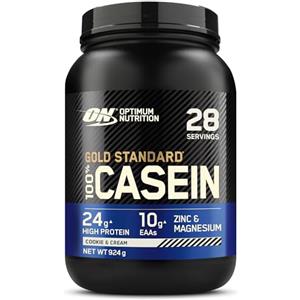 Optimum Nutrition Gold Standard 100% Proteine Caseina in Polvere, Gusto Cookies & Cream, 924g, 24 Porzioni