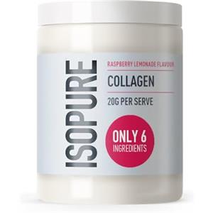 Isopure Collagene in Polvere Limonata al Lampone con Vitamina C per Pelle e Articolazioni, 20 g di Collagene 100% Puro per Porzione, Senza Zuccheri, Aromi o Dolcificanti Artificiali, 345 g