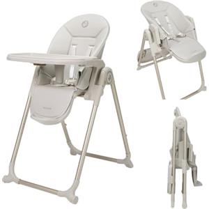 Maxi-Cosi Ava2,Seggiolone Pappa 0-3 Anni (Fino a 15 kg), Seggiolone Pieghevole Compatto, Leggero (9,45 kg), 5 Reclinazioni e 6 Altezze, Vassoio Rimovibile Con Una Mano, 2 Ruote, Elegance Beige