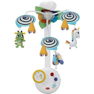 Tiny Love Classic Mobile, 2 in 1 Giostrina Culla Neonato, 0+ Mesi, Giostrina Neonato, Stimolazione visiva, Accompagna il Bambino Nella Crescita, 20 minuti di Musica Ininterrotti, Born To Party