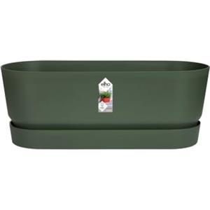 Elho Greenville Trough Long 50 - Fioriera per Esterno - Ø 49.0 x H 17.9 cm - Leaf Green